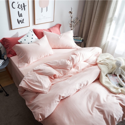 91家纺网 家纺一手货源 找家纺 （总）优然居 2018新款60s长绒棉贡缎四件套床单款