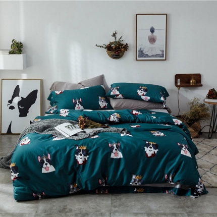 91家纺网 家纺一手货源 找家纺 （总）优然居 2018新款60S长绒棉印花四件套