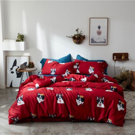 91家纺网 家纺一手货源 找家纺 （总）优然居 2018新款60S长绒棉印花四件套