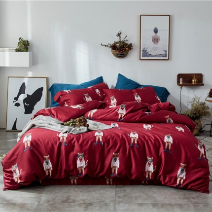 91家纺网 家纺一手货源 找家纺 （总）优然居 2018新款60S长绒棉印花四件套