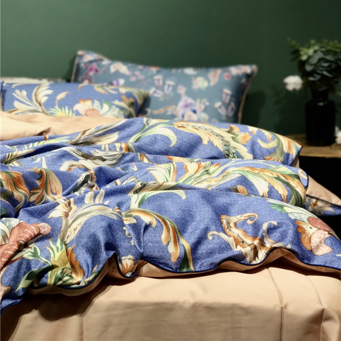 91家纺网 家纺一手货源 找家纺 优然居家纺 2019新款数码印花四件套 艾蒙达