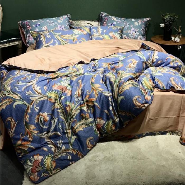 91家纺网 家纺一手货源 找家纺 优然居家纺 2019新款数码印花四件套 艾蒙达