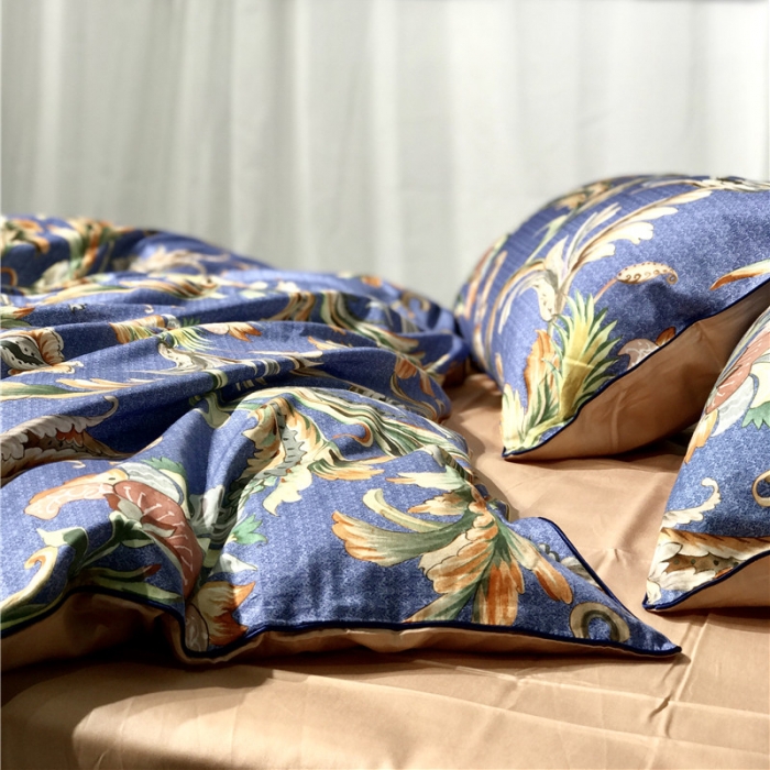 91家纺网 家纺一手货源 找家纺 优然居家纺 2019新款数码印花四件套 艾蒙达