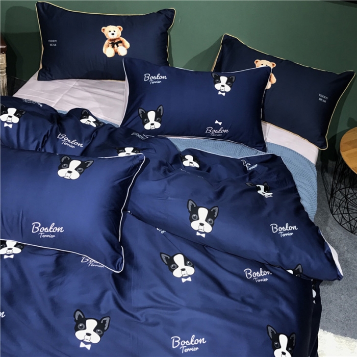 91家纺网 家纺一手货源 找家纺 优然居家纺 2019新款数码印花四件套 布莱尼