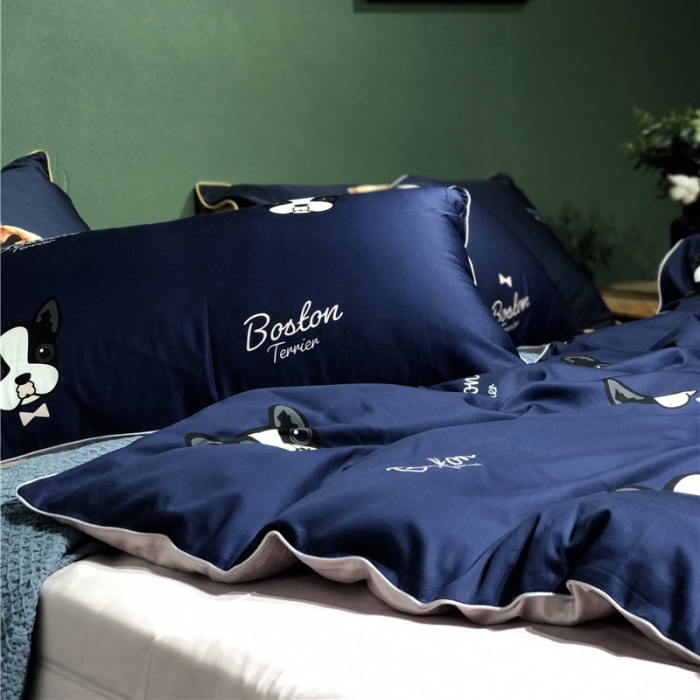 91家纺网 家纺一手货源 找家纺 优然居家纺 2019新款数码印花四件套 布莱尼