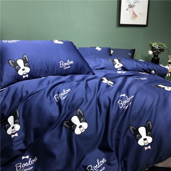 91家纺网 家纺一手货源 找家纺 优然居家纺 2019新款数码印花四件套 布莱尼