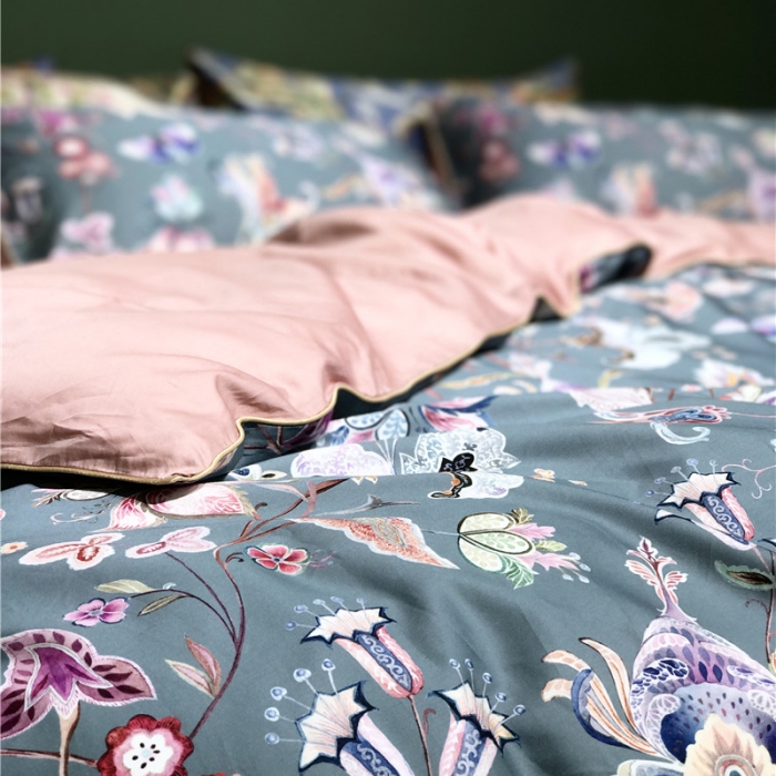 91家纺网 家纺一手货源 找家纺 优然居家纺 2019新款数码印花四件套 花之蝶
