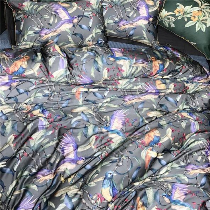 91家纺网 家纺一手货源 找家纺 优然居家纺 2019新款数码印花四件套 美妙境界