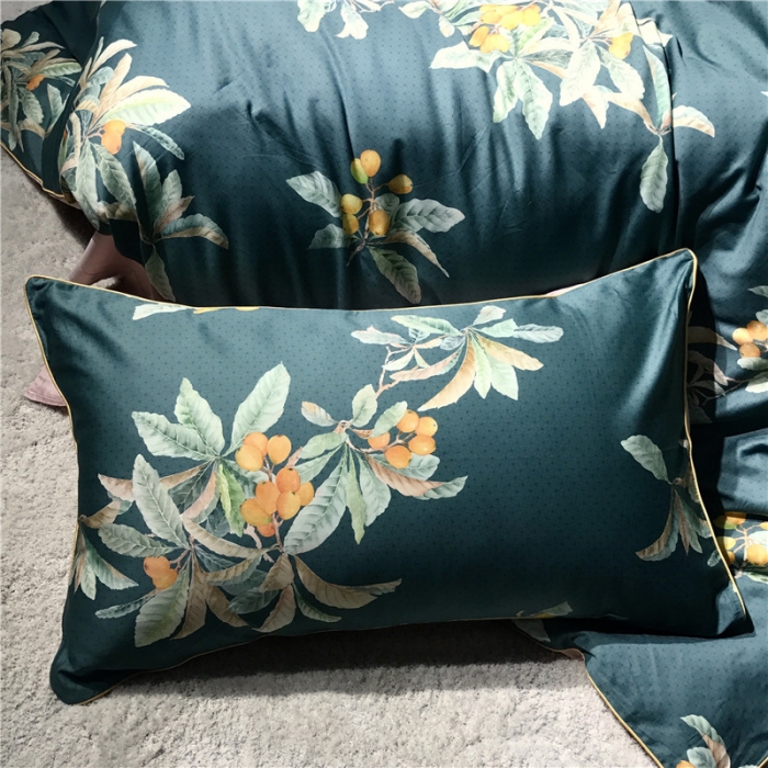 91家纺网 家纺一手货源 找家纺 优然居家纺 2019新款数码印花四件套 硕果累累