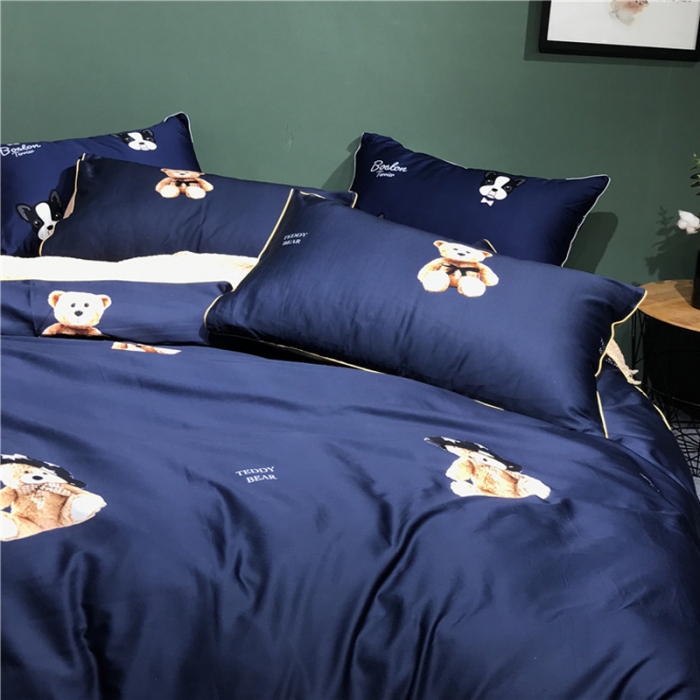 91家纺网 家纺一手货源 找家纺 优然居家纺 2019新款数码印花四件套 维尼