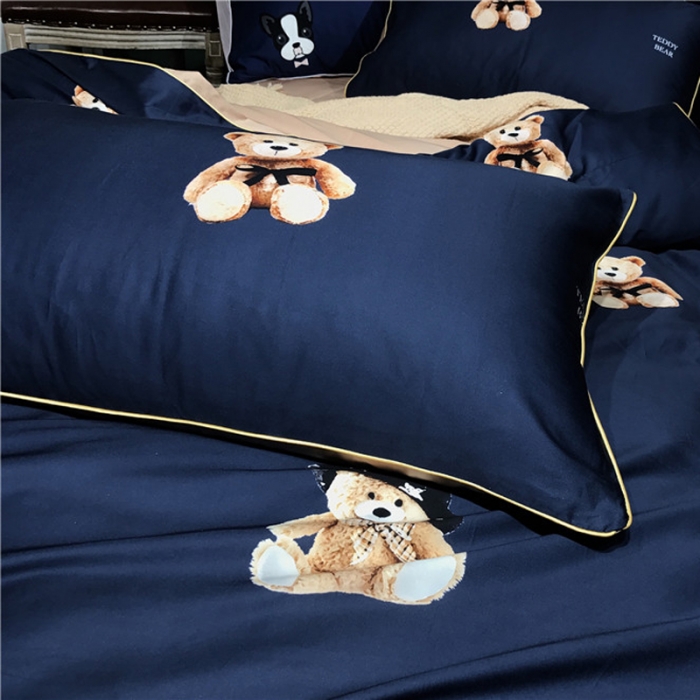 91家纺网 家纺一手货源 找家纺 优然居家纺 2019新款数码印花四件套 维尼