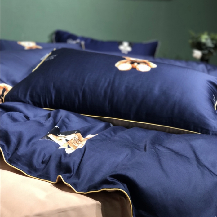 91家纺网 家纺一手货源 找家纺 优然居家纺 2019新款数码印花四件套 维尼