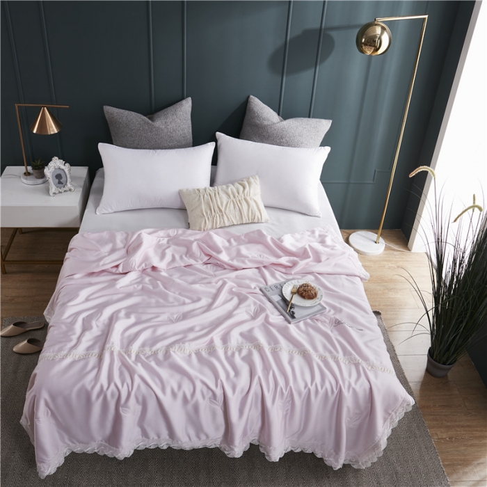 91家纺网 家纺一手货源 找家纺 优然居家纺 2019新款60支兰精天丝夏被 萝莉粉