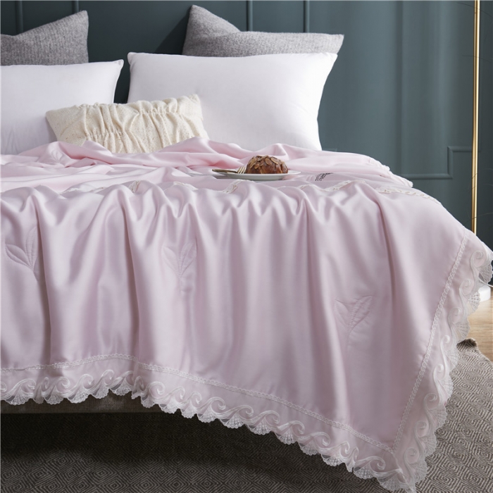 91家纺网 家纺一手货源 找家纺 优然居家纺 2019新款60支兰精天丝夏被 萝莉粉