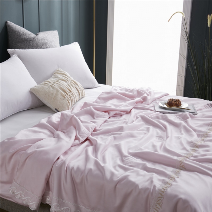 91家纺网 家纺一手货源 找家纺 优然居家纺 2019新款60支兰精天丝夏被 萝莉粉