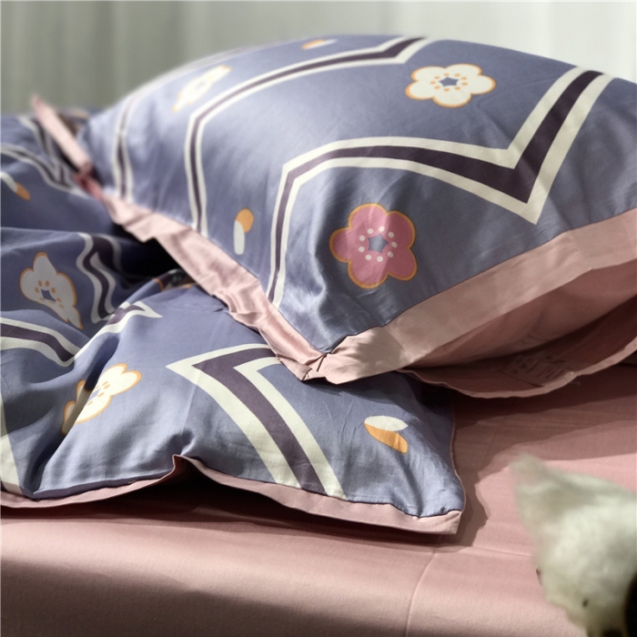 91家纺网 家纺一手货源 找家纺 优然居 2019小边款数码印花四件套 可爱多