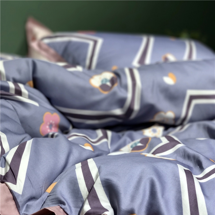 91家纺网 家纺一手货源 找家纺 优然居 2019小边款数码印花四件套 可爱多