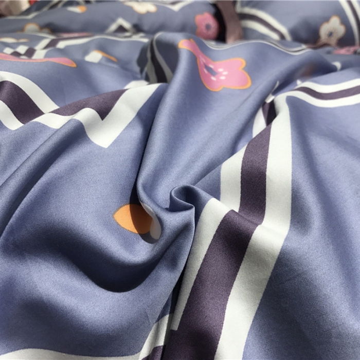 91家纺网 家纺一手货源 找家纺 优然居 2019小边款数码印花四件套 可爱多