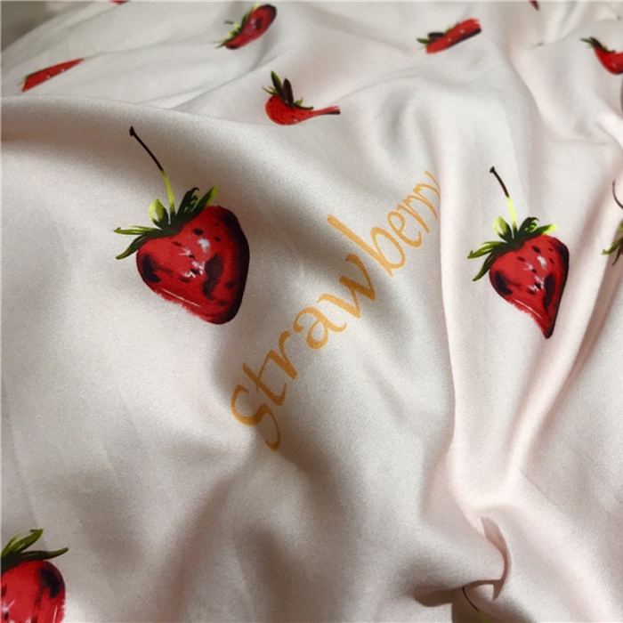 91家纺网 家纺一手货源 找家纺 优然居 2019小边款数码印花四件套 甜心草莓