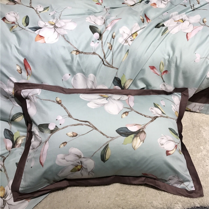 91家纺网 家纺一手货源 找家纺 优然居 2019小边款数码印花四件套 春令