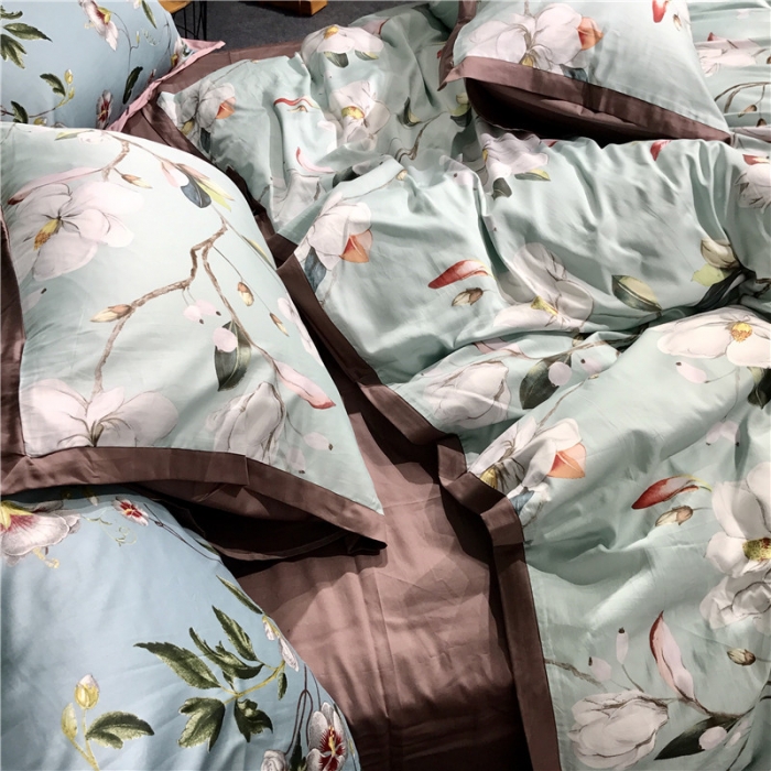 91家纺网 家纺一手货源 找家纺 优然居 2019小边款数码印花四件套 春令