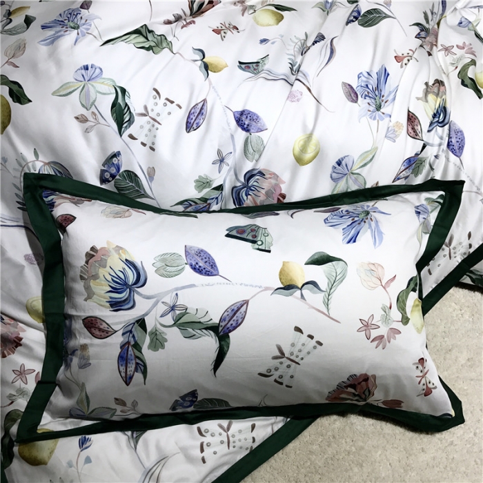 91家纺网 家纺一手货源 找家纺 优然居 2019小边款数码印花四件套 蒂娜