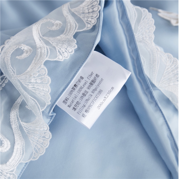 91家纺网 家纺一手货源 找家纺 优然居家纺 2019新款60支兰精天丝夏被 天蓝