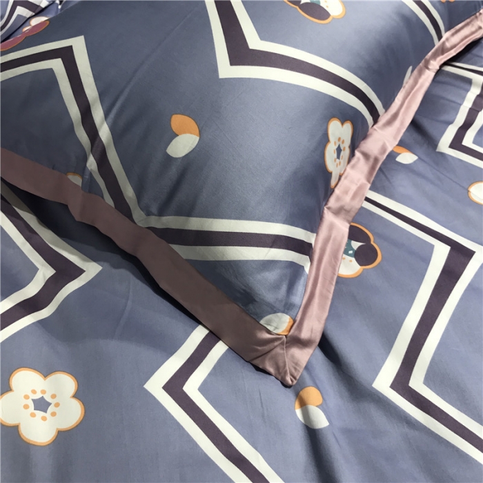 91家纺网 家纺一手货源 找家纺 优然居 2019小边款数码印花四件套 可爱多