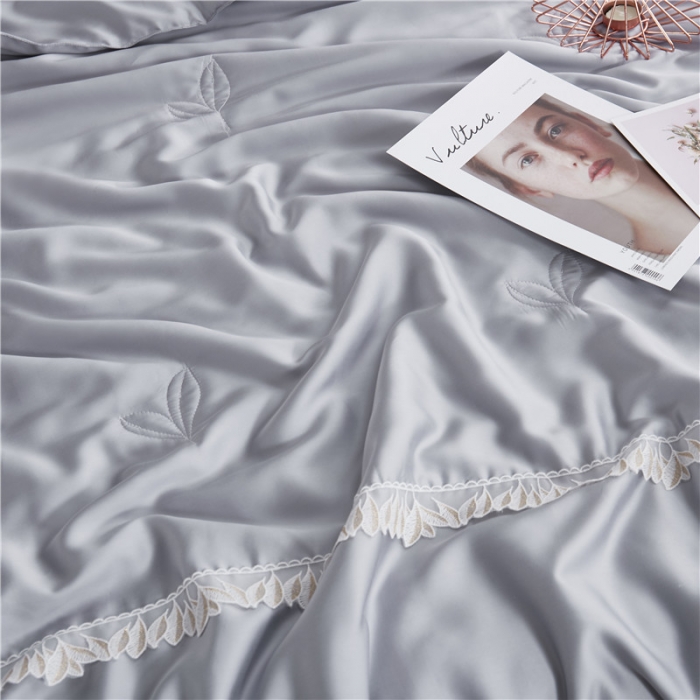 91家纺网 家纺一手货源 找家纺 优然居家纺 2019新款60支兰精天丝夏被 银灰