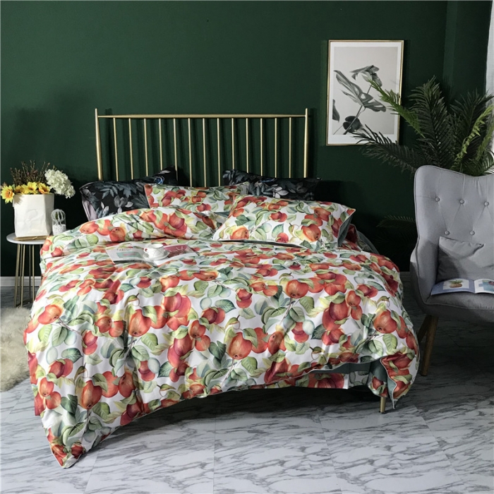 91家纺网 家纺一手货源 找家纺 优然居家纺 2019春新款数码印花四件套玛琪