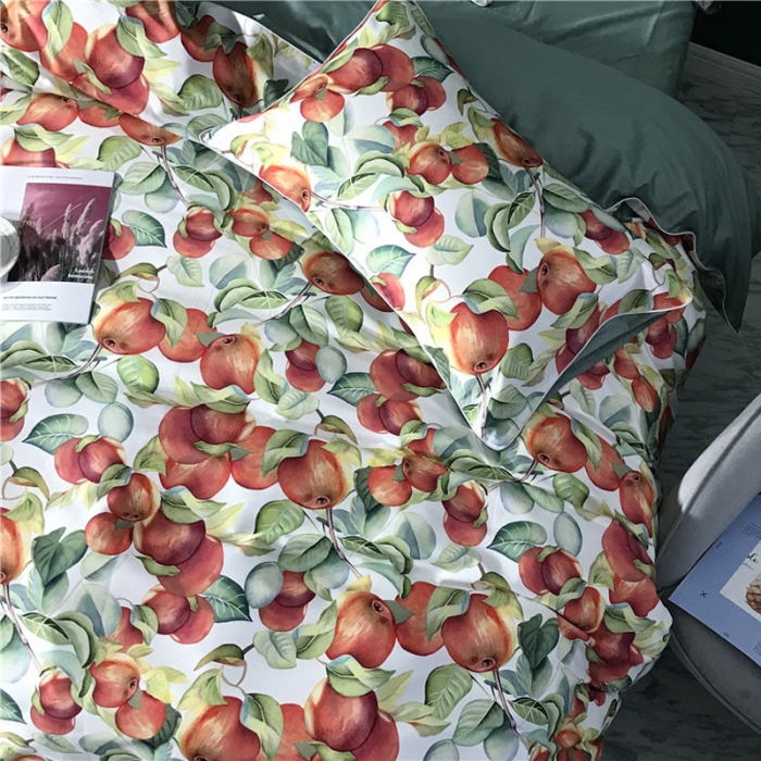 91家纺网 家纺一手货源 找家纺 优然居家纺 2019春新款数码印花四件套玛琪