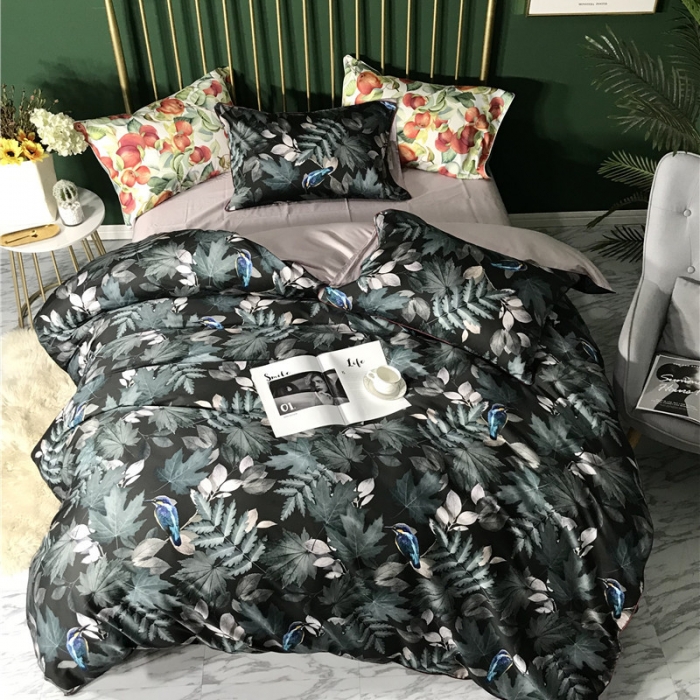 91家纺网 家纺一手货源 找家纺 优然居家纺 2019春新款数码印花四件套肖娜