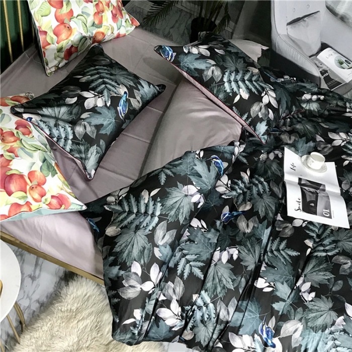 91家纺网 家纺一手货源 找家纺 优然居家纺 2019春新款数码印花四件套肖娜