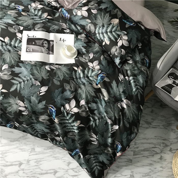 91家纺网 家纺一手货源 找家纺 优然居家纺 2019春新款数码印花四件套肖娜