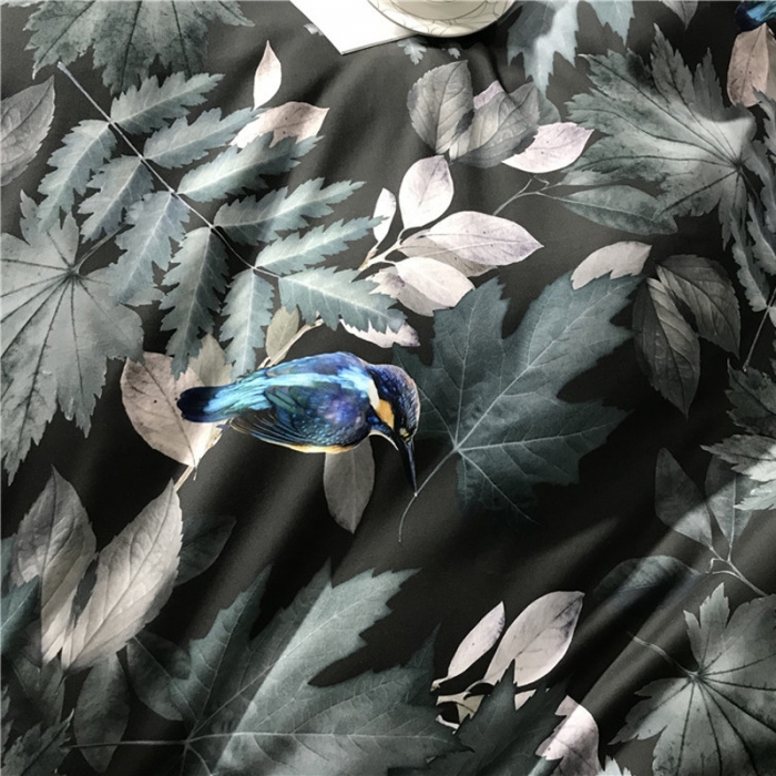 91家纺网 家纺一手货源 找家纺 优然居家纺 2019春新款数码印花四件套肖娜