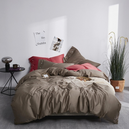 91家纺网 家纺一手货源 找家纺 （总）优然居家纺  60支长绒棉纯色四件套