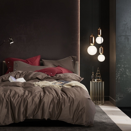 91家纺网 家纺一手货源 找家纺 （总）优然居家纺  60支长绒棉纯色四件套