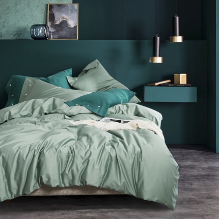 91家纺网 家纺一手货源 找家纺 （总）优然居家纺  60支长绒棉纯色四件套