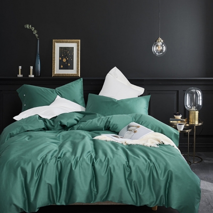 91家纺网 家纺一手货源 找家纺 （总）优然居家纺  60支长绒棉纯色四件套