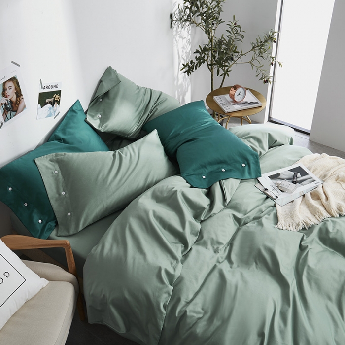 91家纺网 家纺一手货源 找家纺 （总）优然居家纺  60支长绒棉纯色四件套