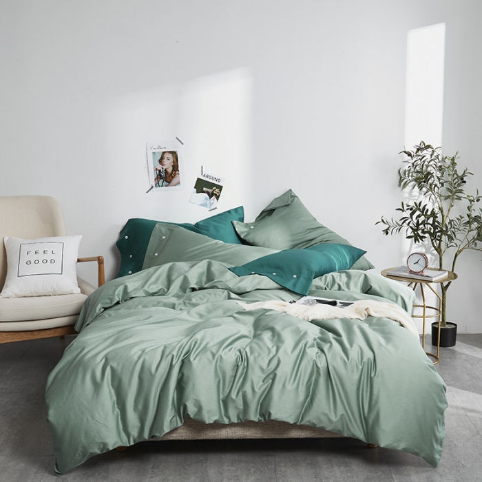 91家纺网 家纺一手货源 找家纺 （总）优然居家纺  60支长绒棉纯色四件套