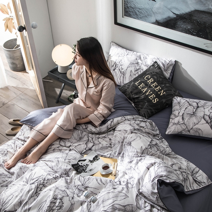 91家纺网 家纺一手货源 找家纺 （总）优然居家纺 2019数码印花长绒棉四件套