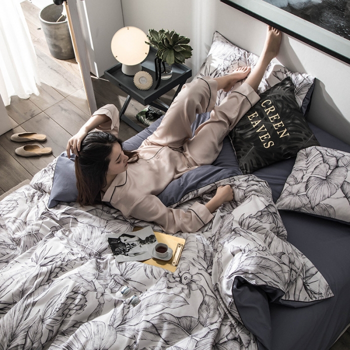 91家纺网 家纺一手货源 找家纺 （总）优然居家纺 2019数码印花长绒棉四件套