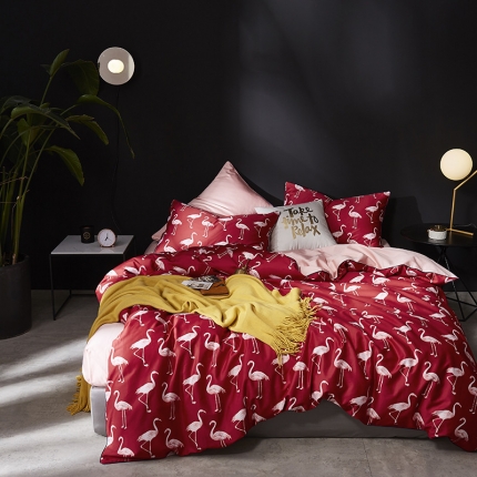 91家纺网 家纺一手货源 找家纺 （总）优然居家纺 2019数码印花长绒棉四件套