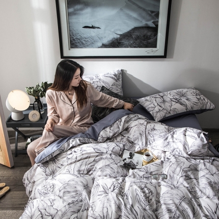 91家纺网 家纺一手货源 找家纺 （总）优然居家纺 2019数码印花长绒棉四件套