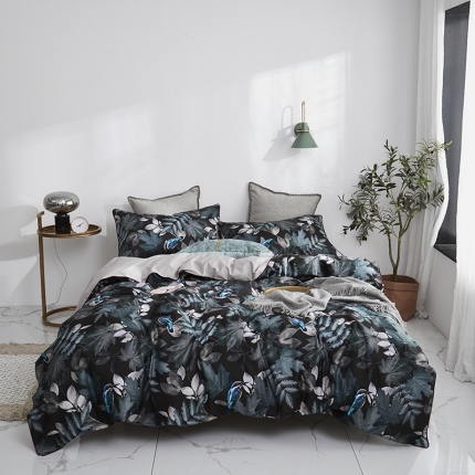 91家纺网 家纺一手货源 找家纺 （总）优然居家纺 2019数码印花长绒棉四件套