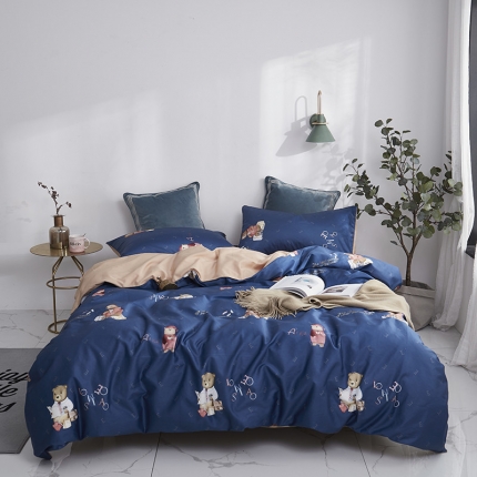 91家纺网 家纺一手货源 找家纺 （总）优然居家纺 2019数码印花长绒棉四件套