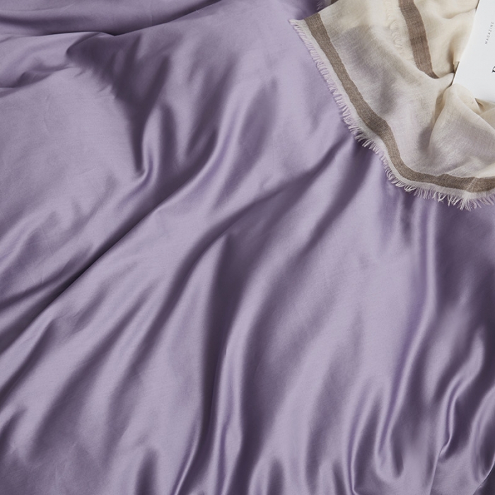 91家纺网 家纺一手货源 找家纺 优然居家纺 60支长绒棉纯色四件套高贵紫