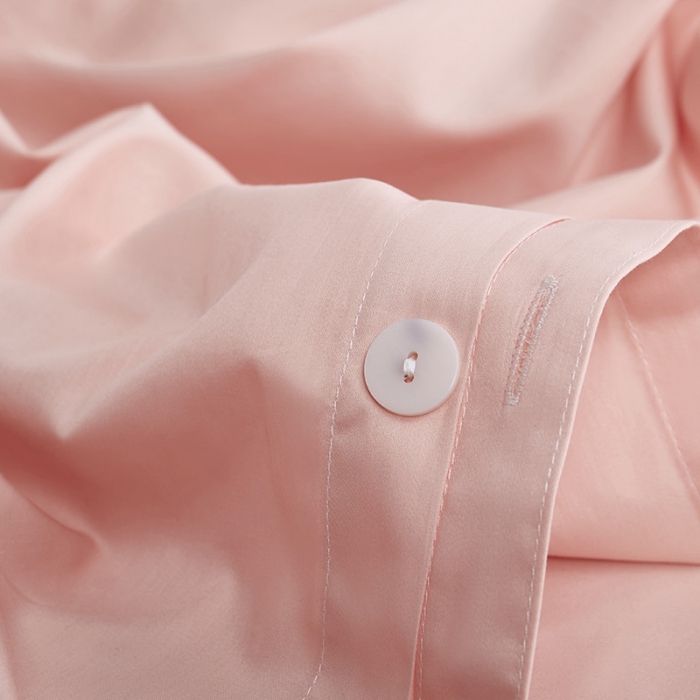 91家纺网 家纺一手货源 找家纺 优然居家纺 60支长绒棉纯色四件套萝莉粉