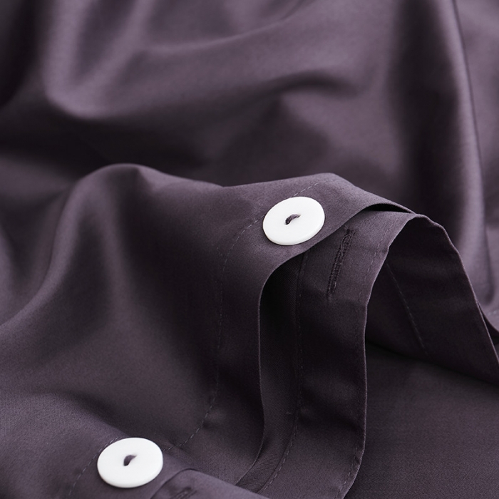 91家纺网 家纺一手货源 找家纺 优然居家纺  60支长绒棉纯色四件套冷艳紫